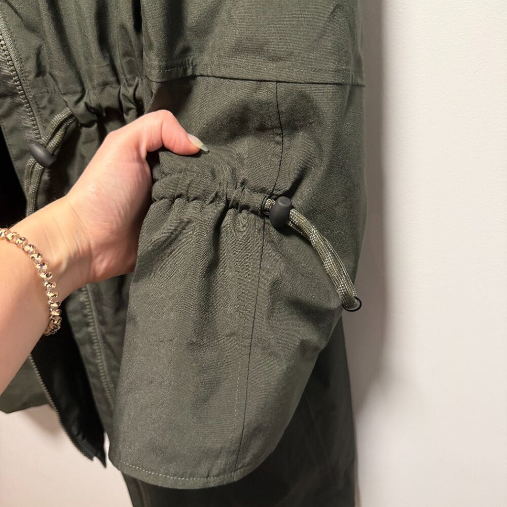 Lole Piper Oversized Packable Rain Jacket Olive Large NWOT - Picture 5 of 10